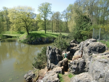 Isselburg-Vehlingen : Pferdehorster Straße, Biotopwildpark Anholter Schweiz, Felsen Rigi